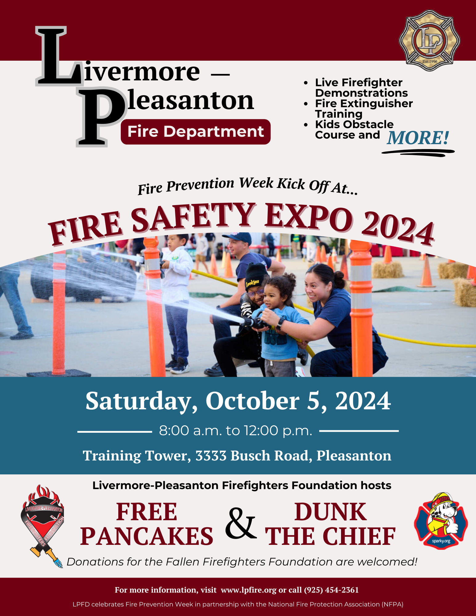 2024 Livermore-Pleasanton Fire Department Fire Expo Flyer