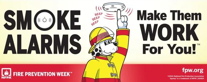 NFPA 2024 FPW Campaign Image Smoke Alarms, Make Them Work For You fpw.org