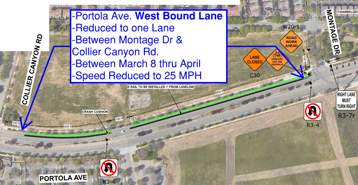 Tract 8613-Portola Lane Closure 2024