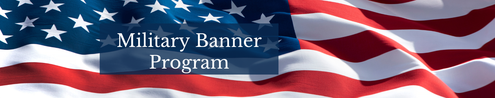 military banner program