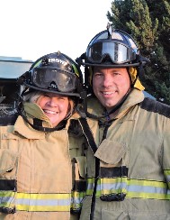 Two firefighters