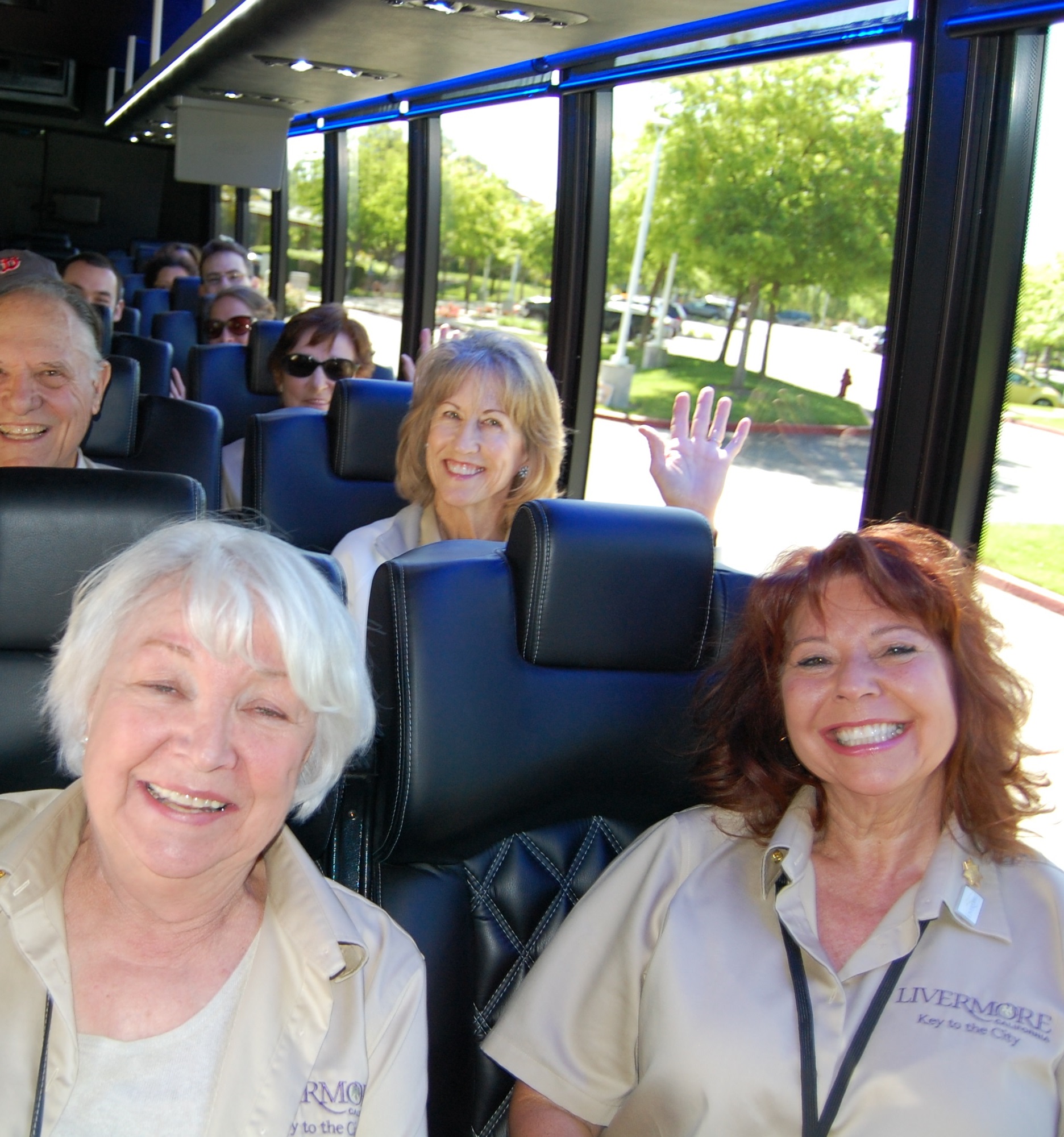 Participants on bus