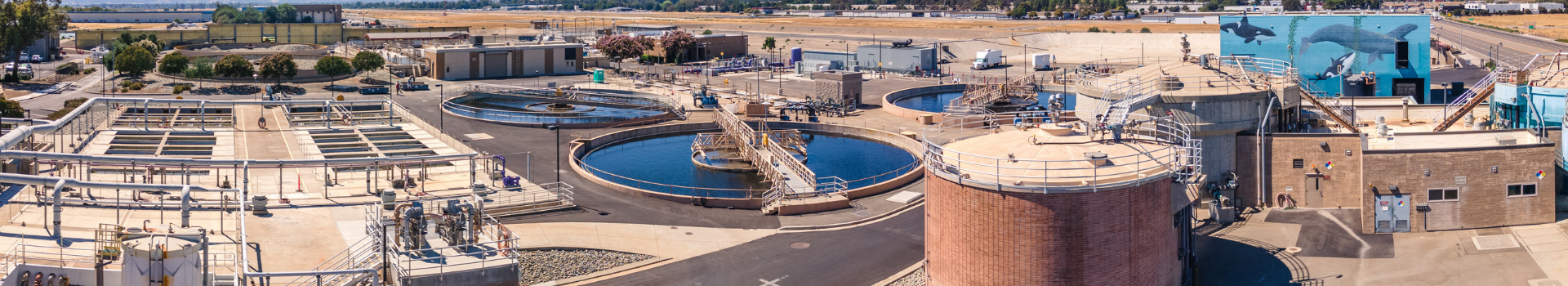 Aerial Drone Image of the Livermore Water Reclamation Plant